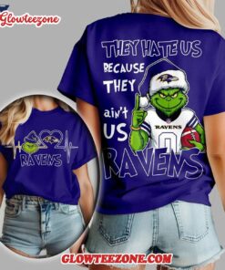 Baltimore Ravens 2025 Nfl Christmas Grinch They Hate Us All Over Print Shirt