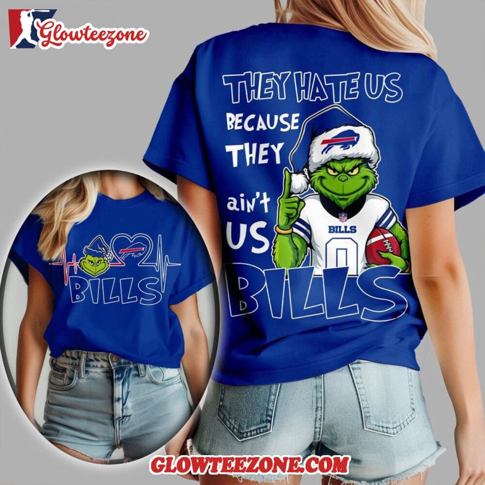 Buffalo Bills 2025 Nfl Christmas Grinch They Hate Us All Over Print Shirt trungten RS6KC
