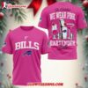 Buffalo Bills Nfl Bartender October Breast Cancer Awareness Unisex 3d Shirt