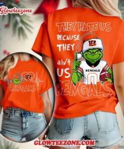 Cincinnati Bengals 2025 Nfl Christmas Grinch They Hate Us All Over Print Shirt