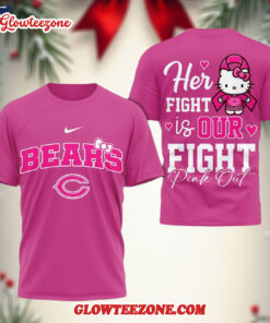 Cincinnati Bengals Nfl Her Fight Is Our Fight X Hello Kitty 3d Shirt