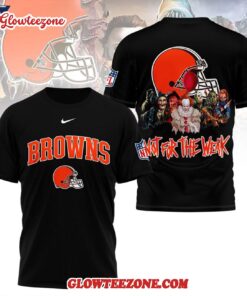 Cleveland Browns 2025 Nfl Not For The Weak Halloween All Over Print Shirt