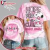 Denver Broncos 2025 Nfl Breast Cancer Awareness Snoopy Hope For A Cure All Over Print Shirt