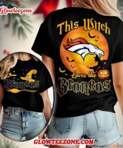 Denver Broncos 2025 Nfl Halloween Witch Unisex 3d Shirt