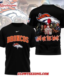 Denver Broncos 2025 Nfl Not For The Weak Halloween All Over Print Shirt