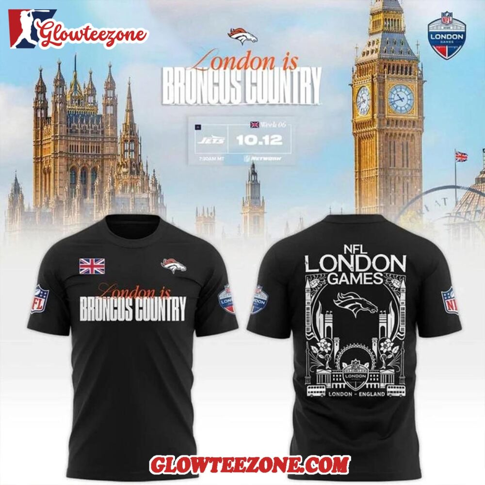 Denver Broncos Nfl London Game 2025 3d Shirt