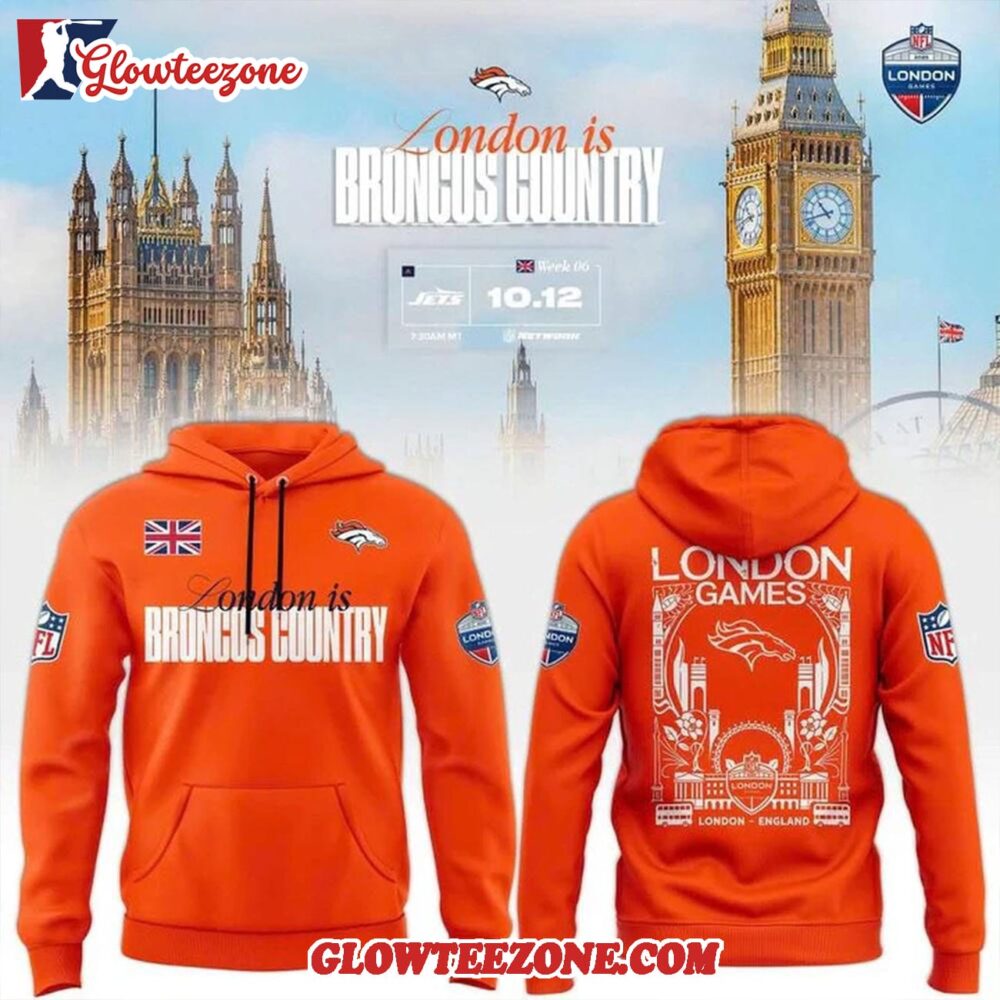Denver Broncos Nfl London Game 2025 Limited Hoodie