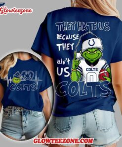 Indianapolis Colts 2025 Nfl Christmas Grinch They Hate Us All Over Print Shirt