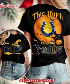 Indianapolis Colts 2025 Nfl Halloween Witch Unisex 3d Shirt