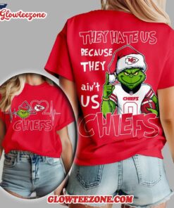 Kansas City Chiefs 2025 Nfl Christmas Grinch They Hate Us All Over Print Shirt