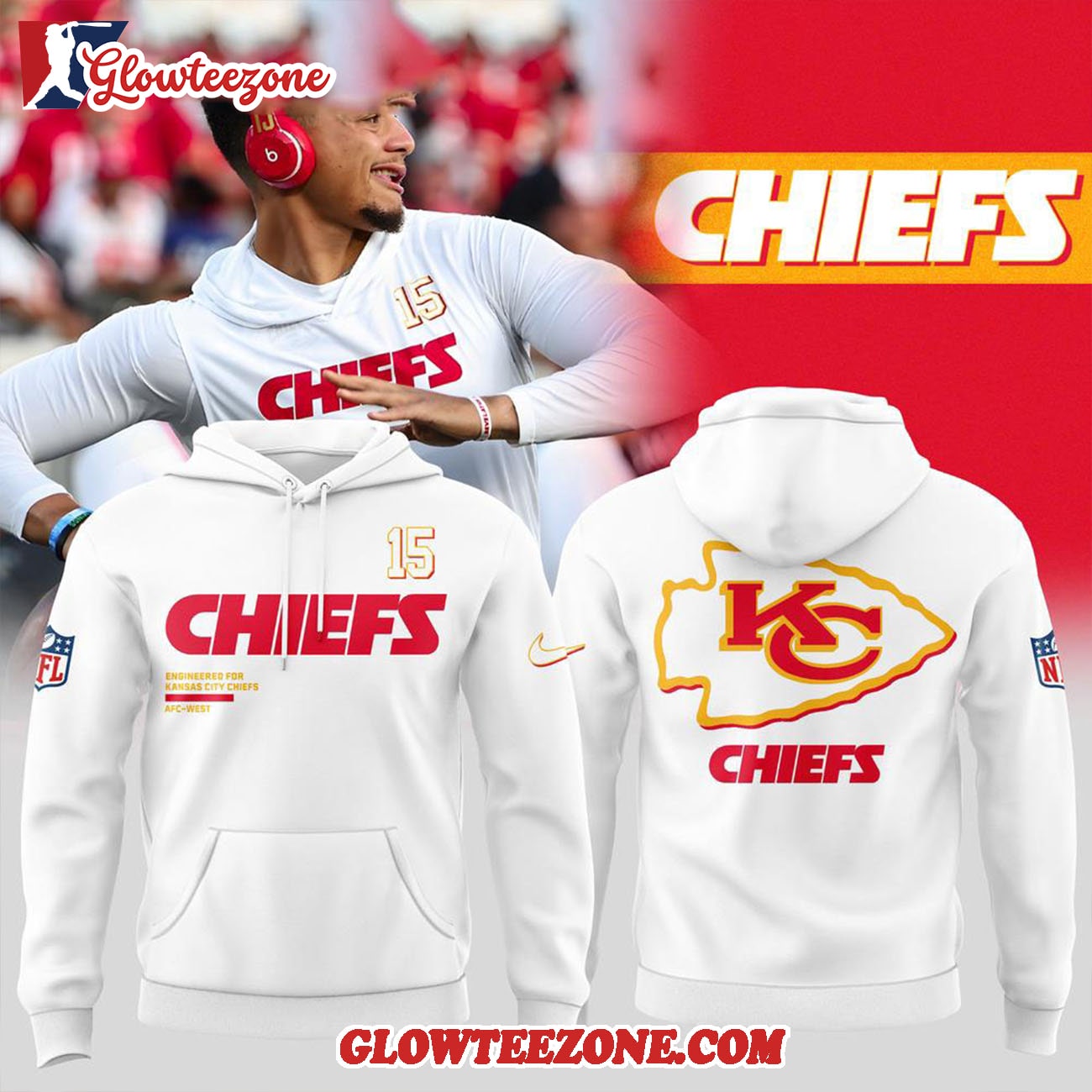 Kansas City Chiefs Mahomes #15 2025 Nfl Hoodie Shirt Kansas City Chiefs Mahomes #15 2025 Nfl Hoodie Shirt