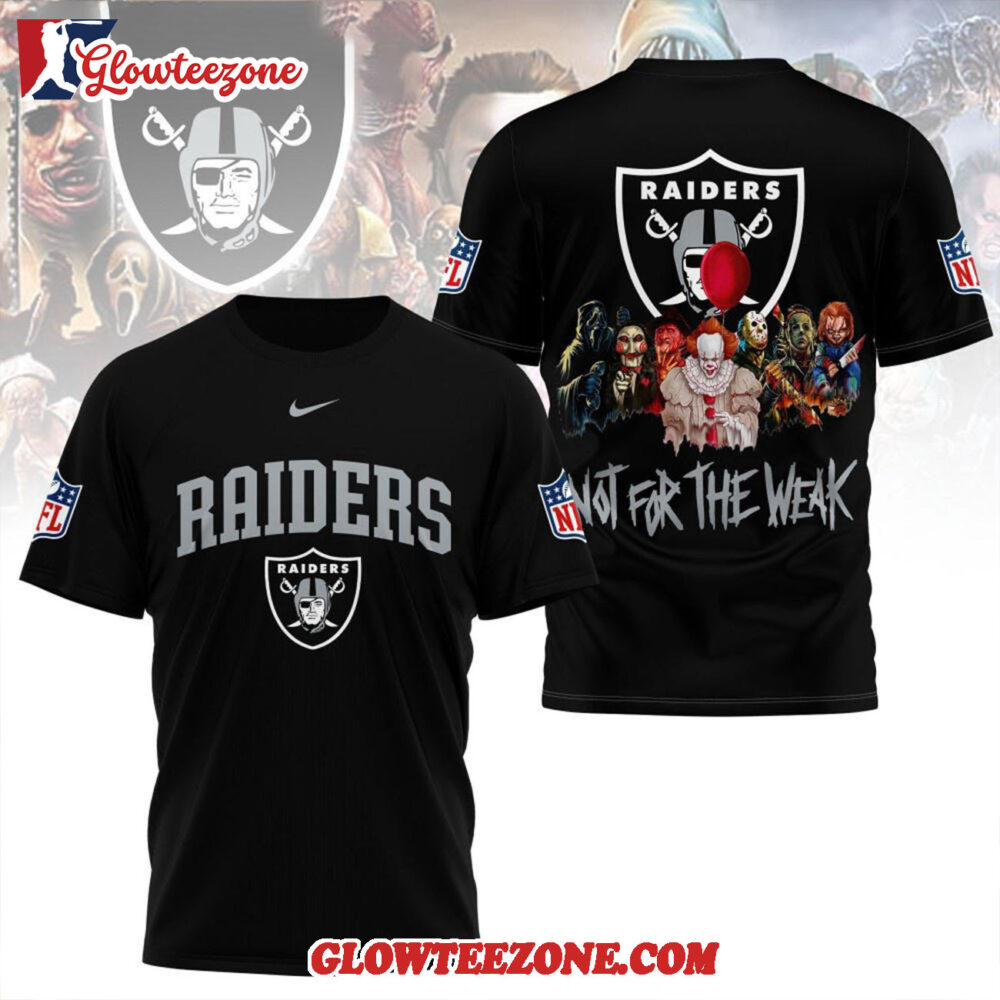 Las Vegas Raiders 2025 Nfl Not For The Weak Halloween All Over Print Shirt
