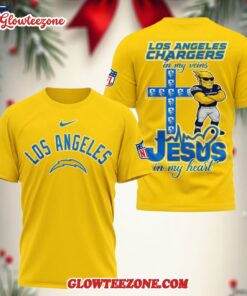 Los Angeles Chargers In My Veins In My Heart All Over Print Shirt