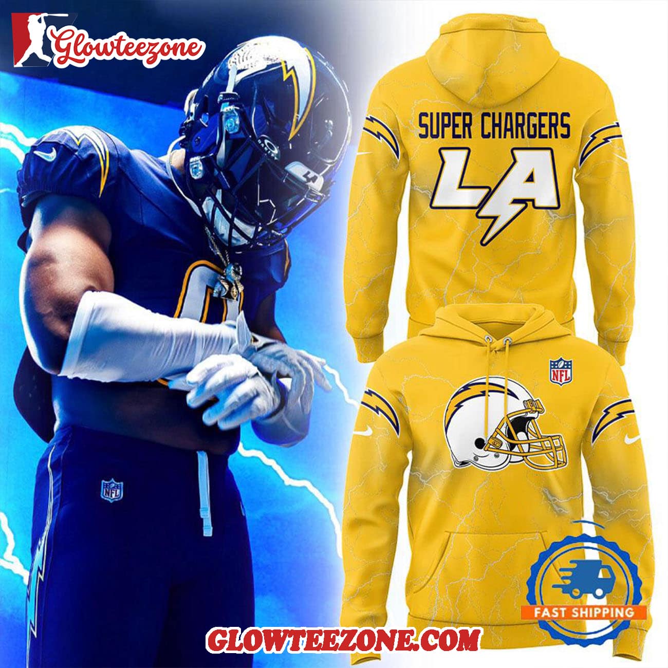 Los Angeles Chargers Release New Alternate Uniforms For 2026 Hoodie Los Angeles Chargers Release New Alternate Uniforms For 2026 Hoodie