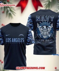 Los Angeles Chargers Us Navy 250th Anniversary775 2025 3d Shirt