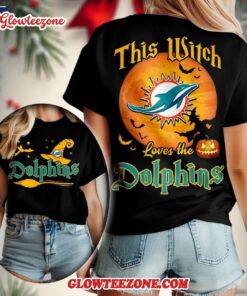Miami Dolphins 2025 Nfl Halloween Witch Unisex 3d Shirt