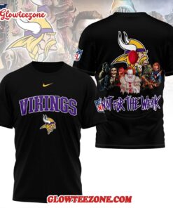 Minnesota Vikings 2025 Nfl Not For The Weak Halloween All Over Print Shirt