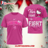 Minnesota Vikings Nfl Her Fight Is Our Fight X Hello Kitty 3d Shirt