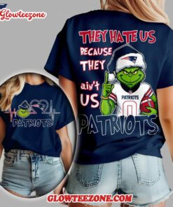 New England Patriots 2025 Nfl Christmas Grinch They Hate Us All Over Print Shirt
