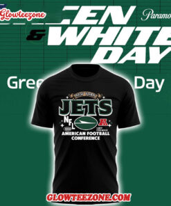 New York Jets 2025 Nfl Green White Day T Shirt