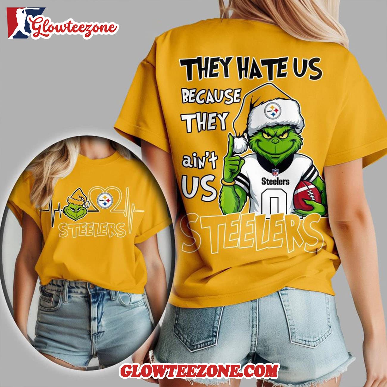 Pittsburgh Steelers 2025 Nfl Christmas Grinch They Hate Us All Over Print Shirt Pittsburgh Steelers 2025 Nfl Christmas Grinch They Hate Us All Over Print Shirt