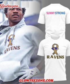 Baltimore Ravens Battling Cancer Limited Edition White T Shirt 2