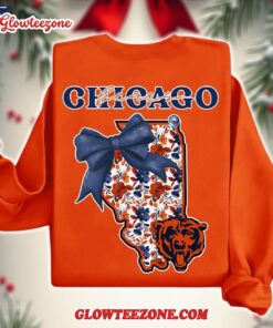 Chicago Bears 2025 Nfl Cozy State Bow Sweatshirt 2