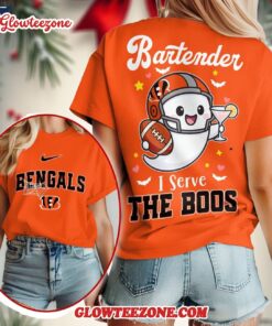 Cincinnati Bengals 2025 Nfl Bartender Halloween Fan All Over Print Shirt 2