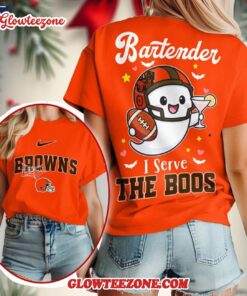 Cleveland Browns 2025 Nfl Bartender Halloween Fan All Over Print Shirt 2