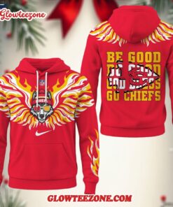 Kansas City Chiefs 2025 Nfl Fire Wings All Over Print Hoodie Shirt 2
