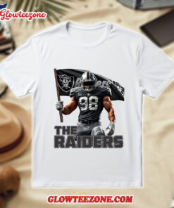 Las Vegas Raiders Maxx Crosby Flag Power T Shirt