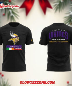 Minnesota Vikings 2025 Dublin And London Vikings T Shirt