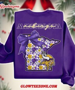 Minnesota Vikings 2025 Nfl Cozy State Bow Sweatshirt 2