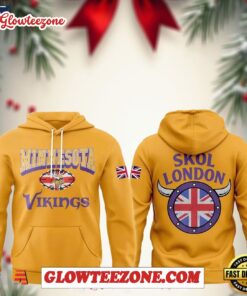 Minnesota Vikings Nfl London Game 2025 Special Edition Unisex Hoodie