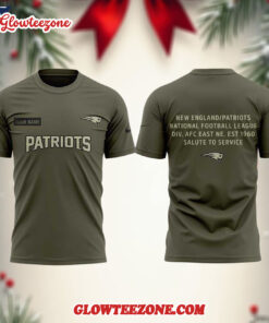 New England Patriots 2025 Nfl Salute To Service New Design T Shirt 2
