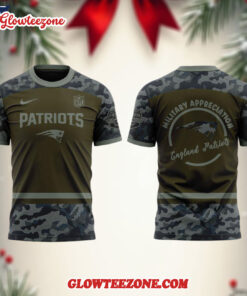 New England Patriots Military Appreciation Month 2025 3d Shirt 2