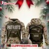 New England Patriots Nike Olive camo Salute To Service 2025 Hoodie 1