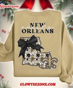 New Orleans Saints 2025 Nfl Cozy State Bow Sweatshirt 4