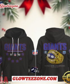 New York Giants Vintage 1990 Legacy Collection All Over Print Hoodie 1