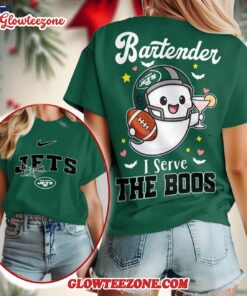 New York Jets 2025 Nfl Bartender Halloween Fan All Over Print Shirt 2