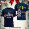 Nfl Seattle Seahawks 2025 Autism Awareness 3d Shirt