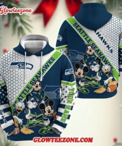 Personalized Nfl Seattle Seahawks Hoodie Character Cartoon Movie Unisex Hoodie
