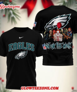 Philadelphia Eagles 2025 Nfl Not For The Weak Halloween All Over Print Shirt 3