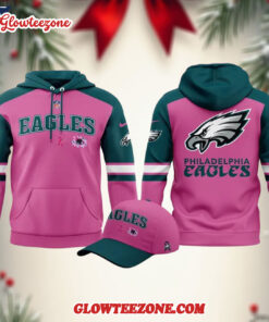Philadelphia Eagles Breast Cancer Awareness 2025 Hoodie Shirt 3