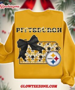 Pittsburgh Steelers 2025 Nfl Cozy State Bow Sweatshirt 4