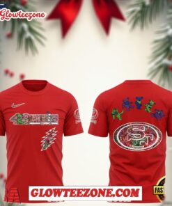 San Francisco 49ers Celebration Grateful Dead 60 Years Night Unisex 3d Shirt 1