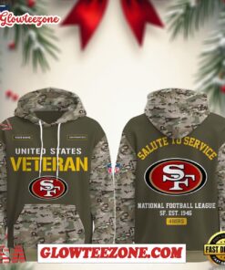 San Francisco 49ers Nfl Veteran Birthday 2025 Custom Name Unisex Hoodie 1