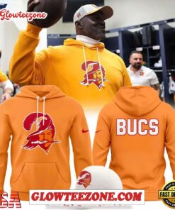 Tampa Bay Buccaneers Nike Orange 50th Anniversary Sideline Unisex Hoodie 1