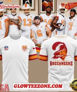 Tampa Bay Buccaneers Nike White 50th Season Special 3d Shirt 1