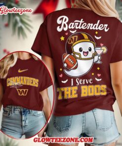 Washington Commanders 2025 Nfl Bartender Halloween Fan All Over Print Shirt 1